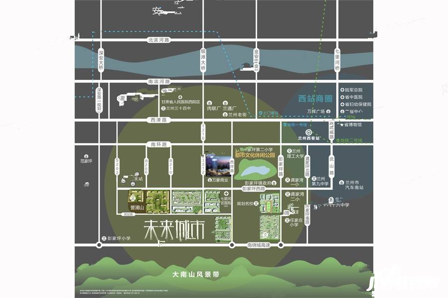 华润置地誉澜山位置交通图图片