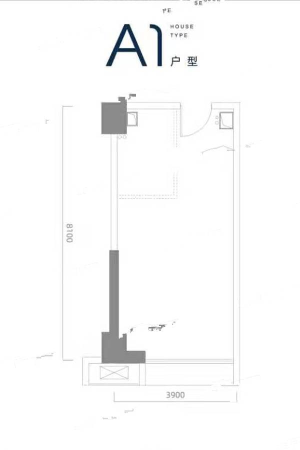 雅戈尔时代之星普通住宅31.6㎡户型图