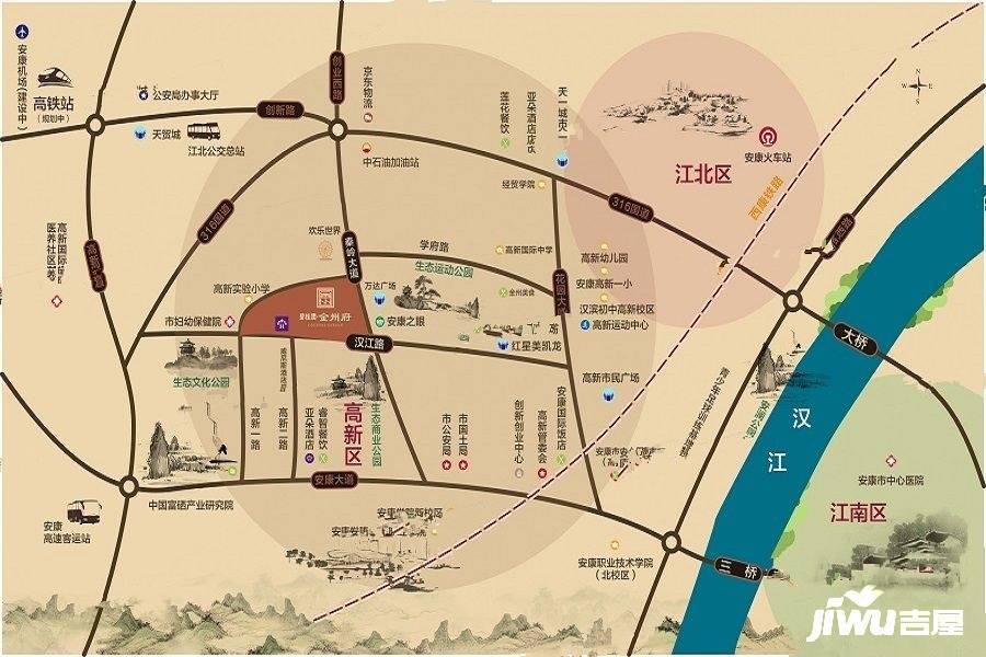 碧桂园金州府位置交通图3