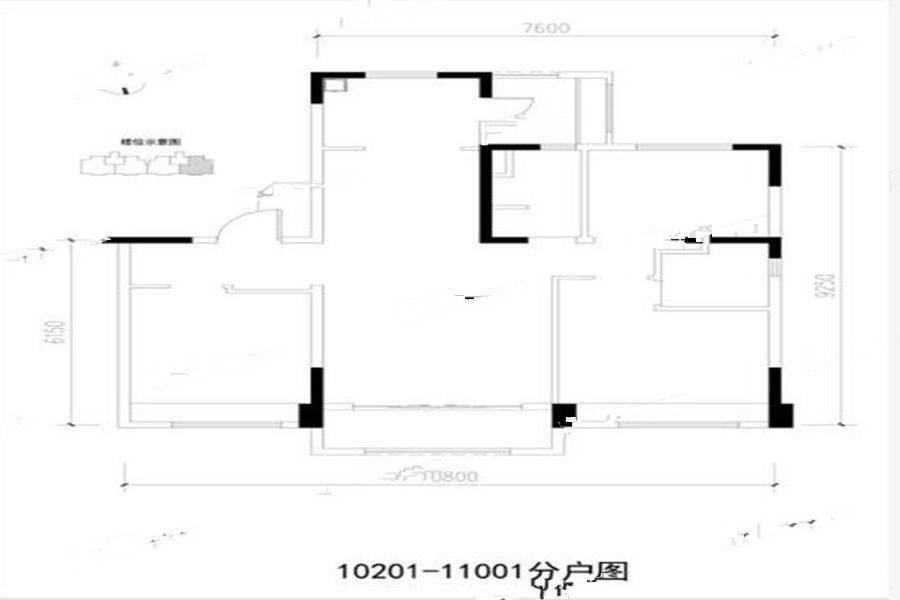 碧桂园凤凰城4室2厅2卫122㎡户型图