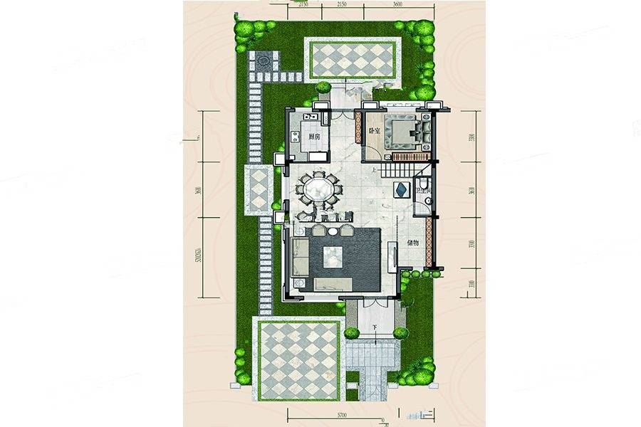 敏捷玖龙府4室2厅3卫187㎡户型图