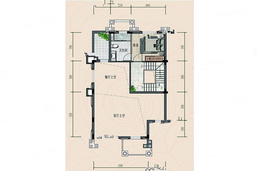 敏捷玖龙府4室2厅3卫187㎡户型图