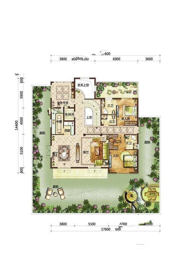 深高速茵特拉根小镇2室2厅3卫280㎡户型图