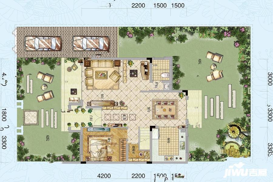 深高速茵特拉根小镇5室2厅4卫217㎡户型图