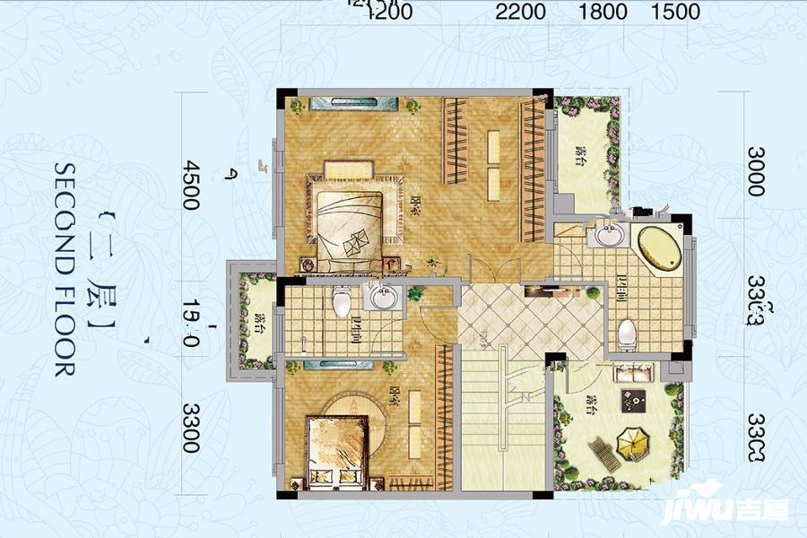 深高速茵特拉根小镇5室2厅4卫217㎡户型图