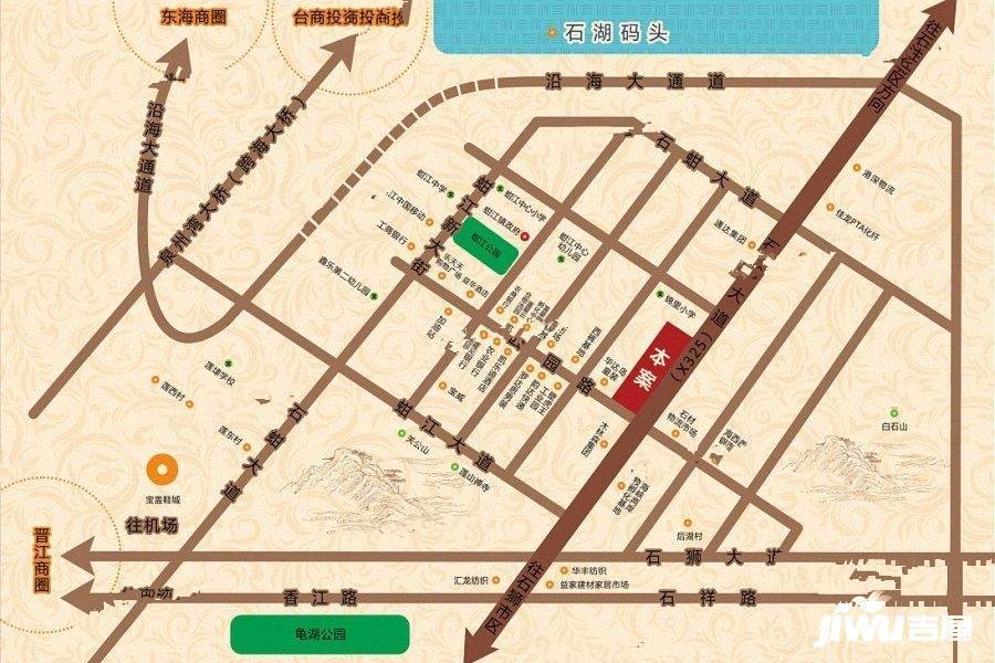 物华天城位置交通图