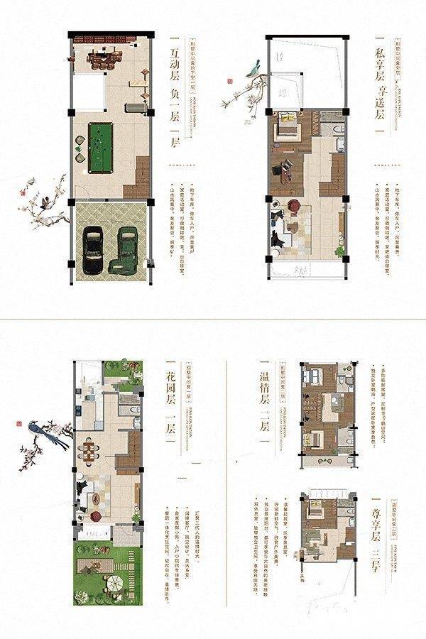 禹洲溪山墅5室3厅5卫145㎡户型图