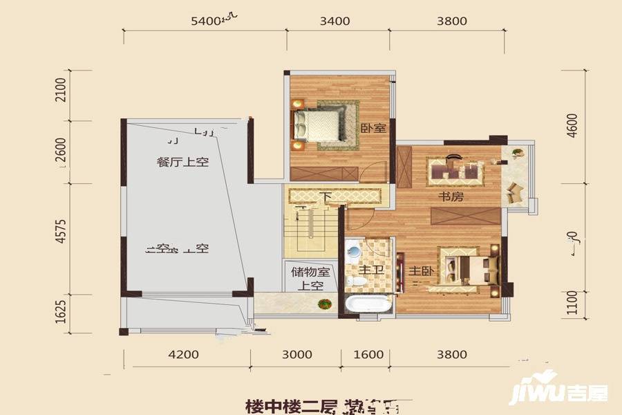 路桥锦绣国际4室2厅4卫188.5㎡户型图