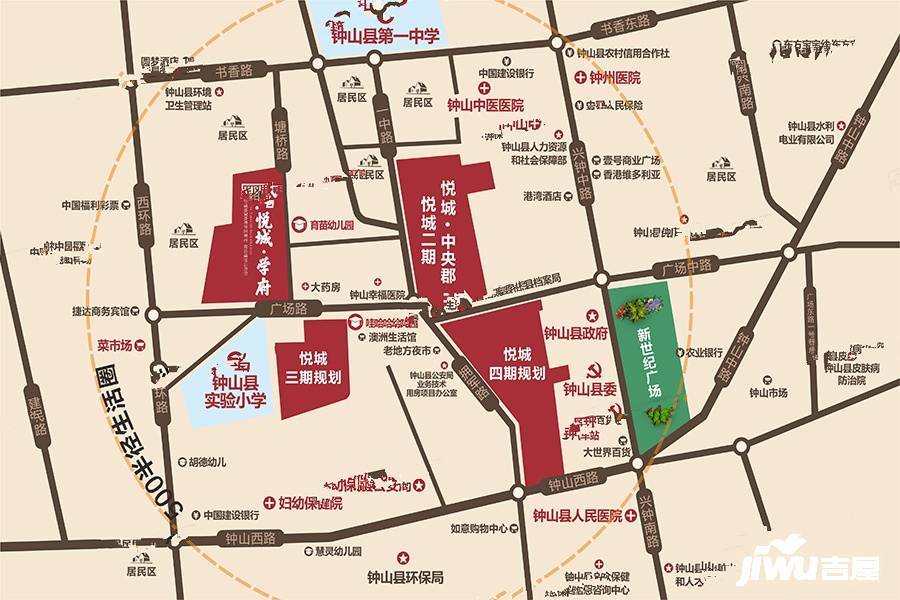 悦城学府位置交通图