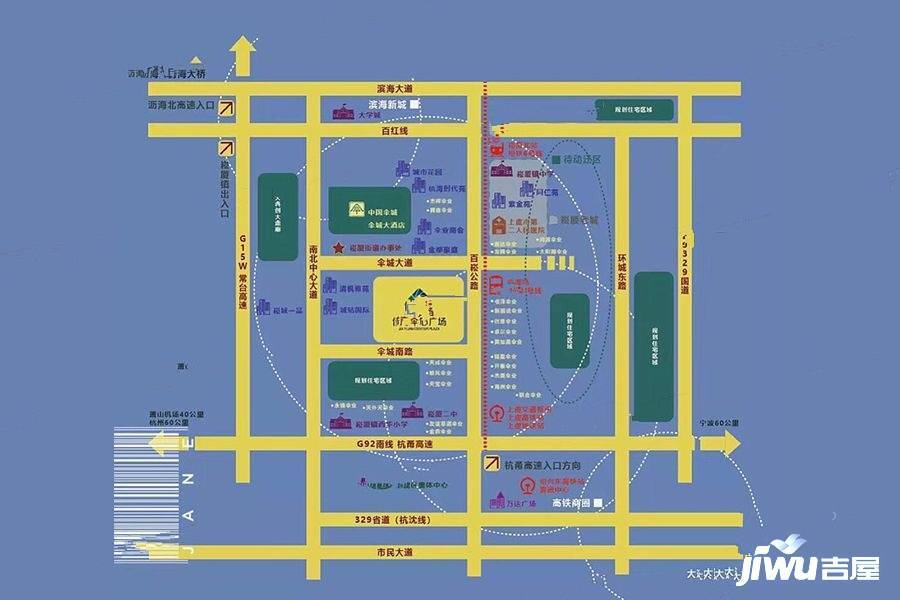 佳源中心广场位置交通图