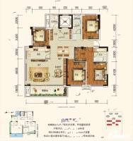 霞浦世邦三千府4室3厅2卫127㎡户型图