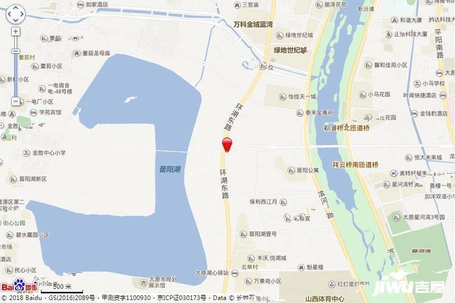 全景晋阳湖位置交通图
