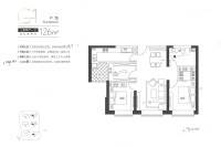 太原广场3室2厅1卫126㎡户型图
