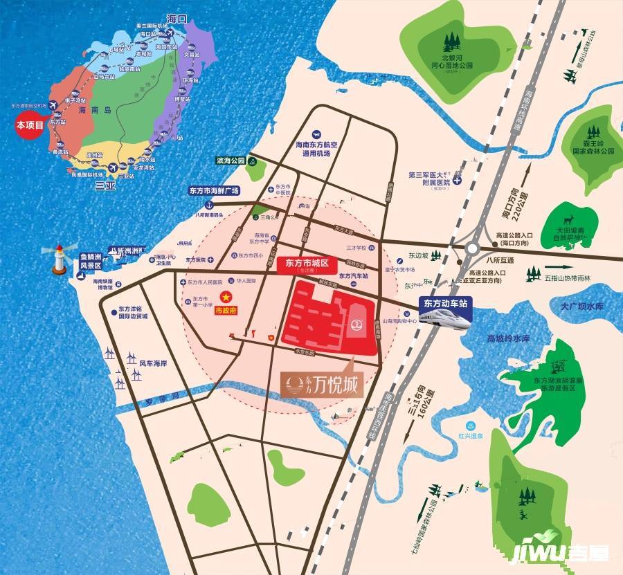 东方万悦城位置交通图