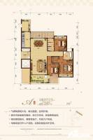 长弘御府3室2厅2卫156㎡户型图