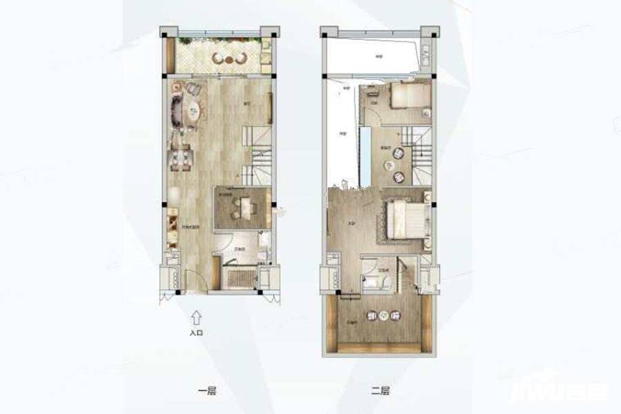 广粤锦泰首座3室2厅2卫89㎡户型图