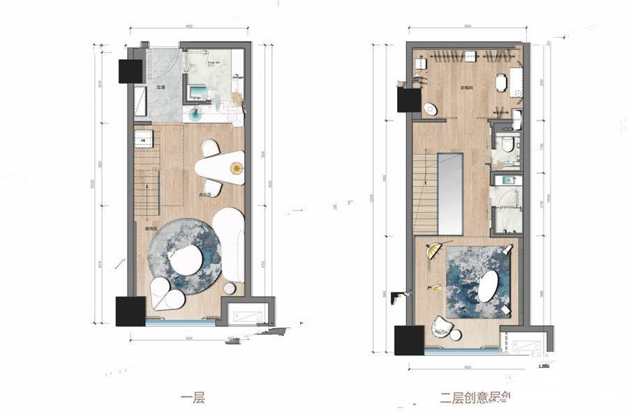 北辰府普通住宅51㎡户型图