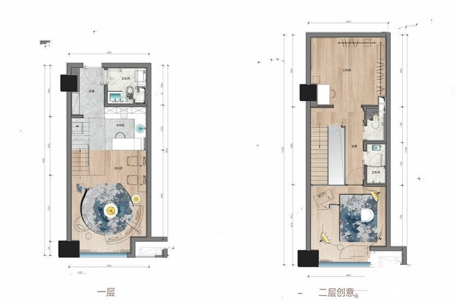 北辰府普通住宅51㎡户型图