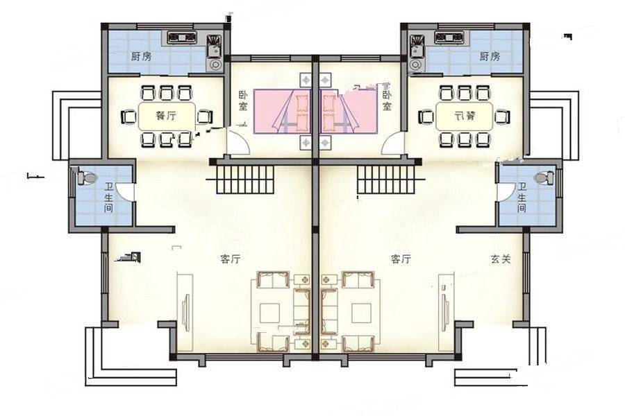 正恒温泉养生府6室2厅3卫260㎡户型图