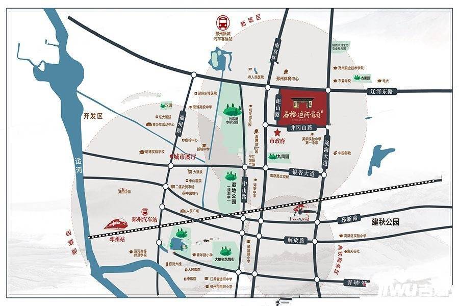 石榴运河首府位置交通图图片