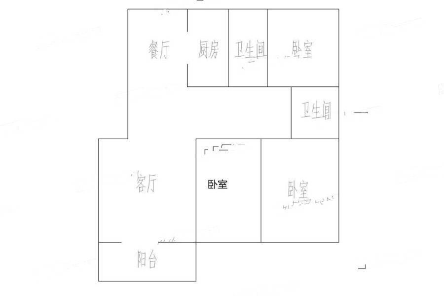 东方锦城3室2厅2卫164㎡户型图