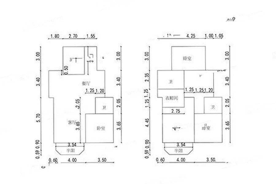 海玥南山4室2厅3卫195㎡户型图