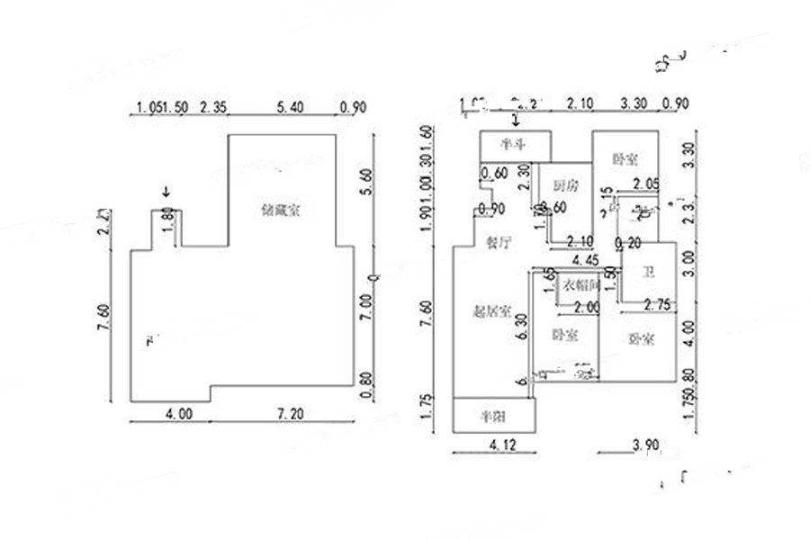 海玥南山4室2厅2卫286㎡户型图