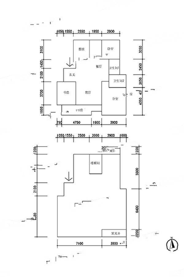中海九樾5室2厅2卫284.3㎡户型图