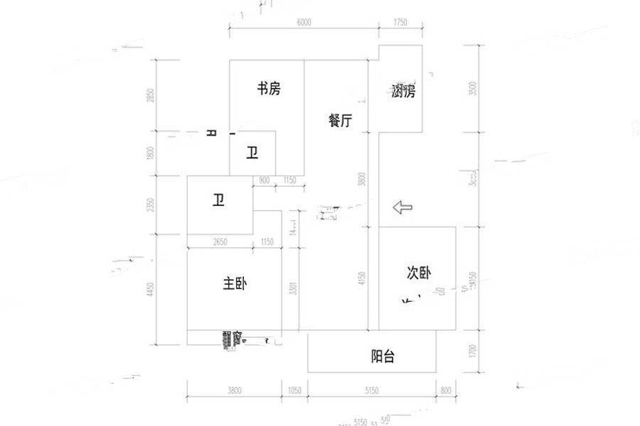 蓝城沁园3室2厅2卫124㎡户型图