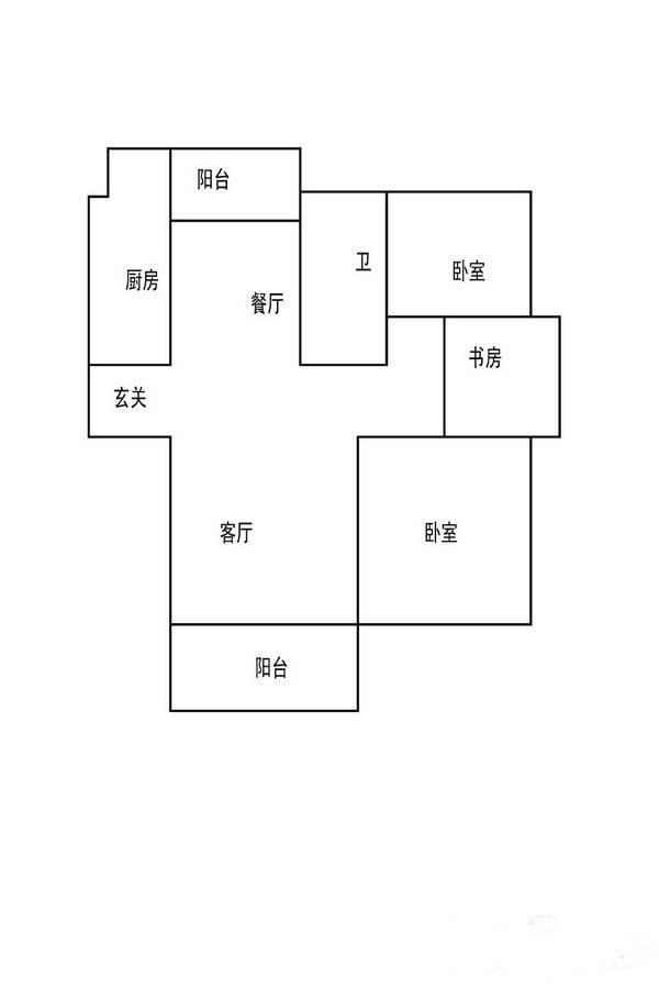 国泰菁华逸景3室2厅1卫112㎡户型图