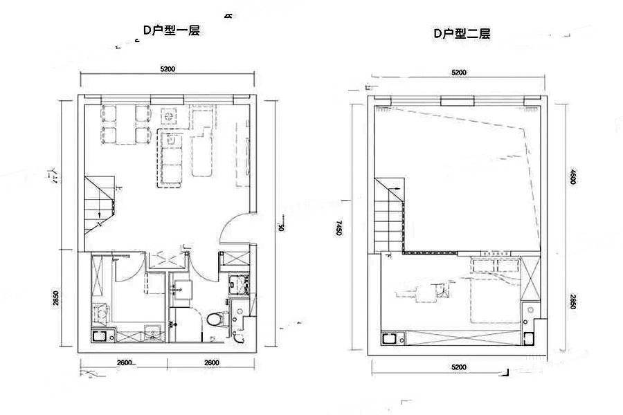 亦时空普通住宅52㎡户型图