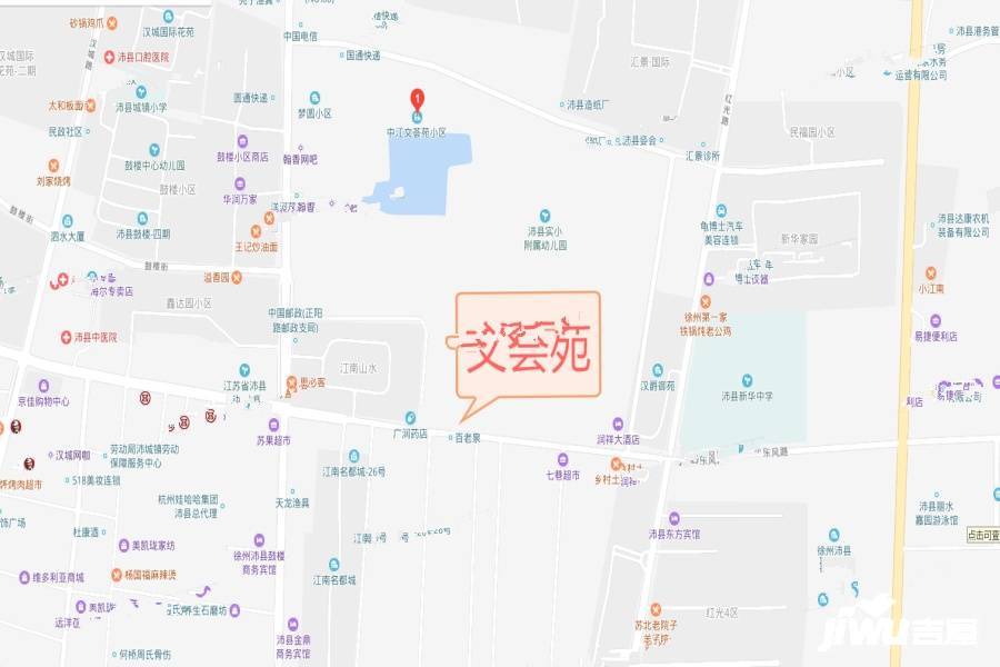 中江文荟苑位置交通图图片