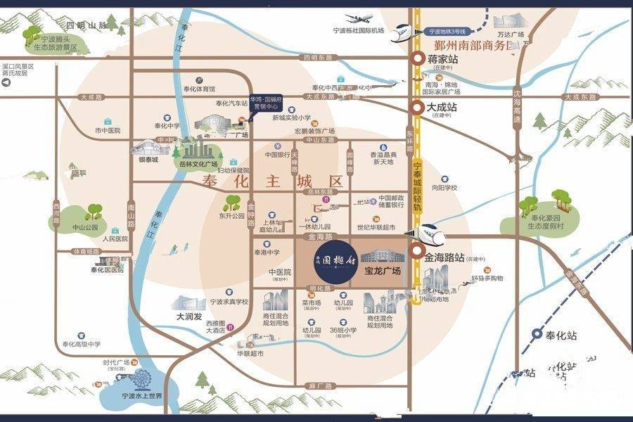 华鸿国樾府位置交通图1