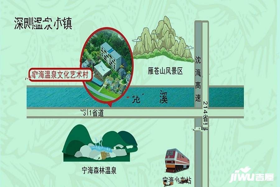 天明山文化艺术度假村位置交通图1