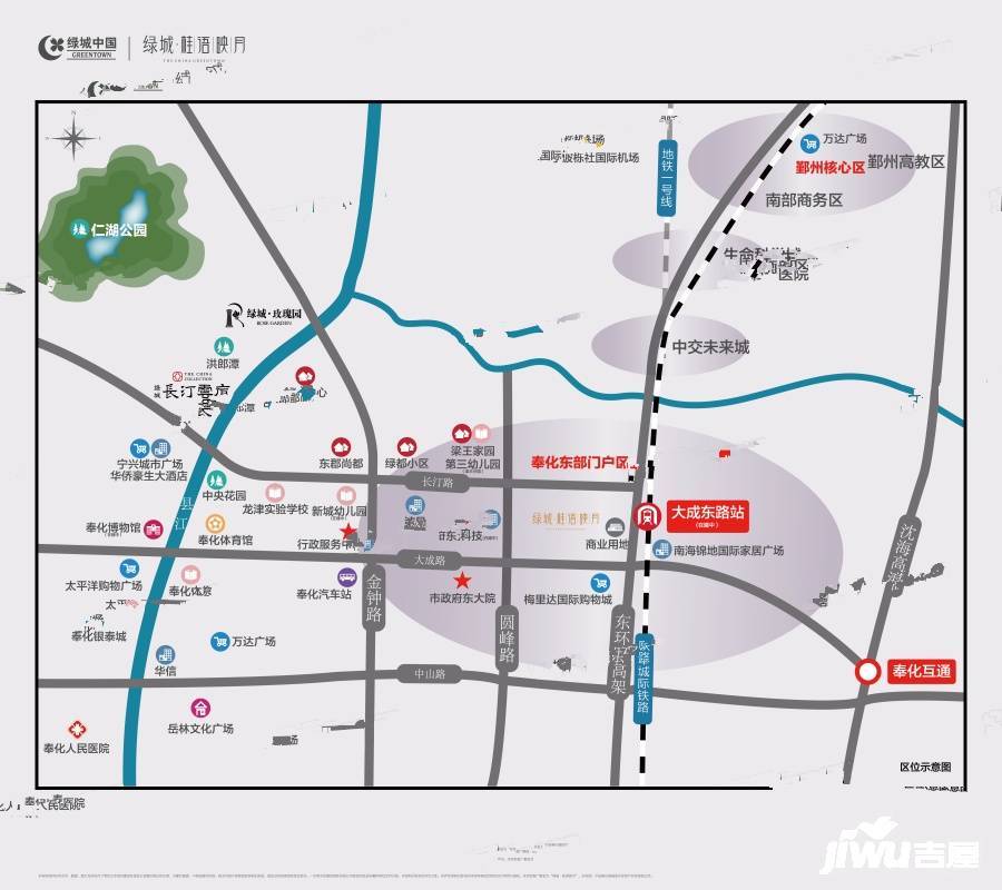 绿城桂语映月位置交通图图片
