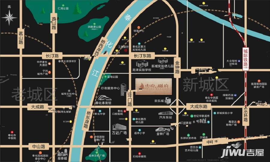 中南樾府位置交通图图片