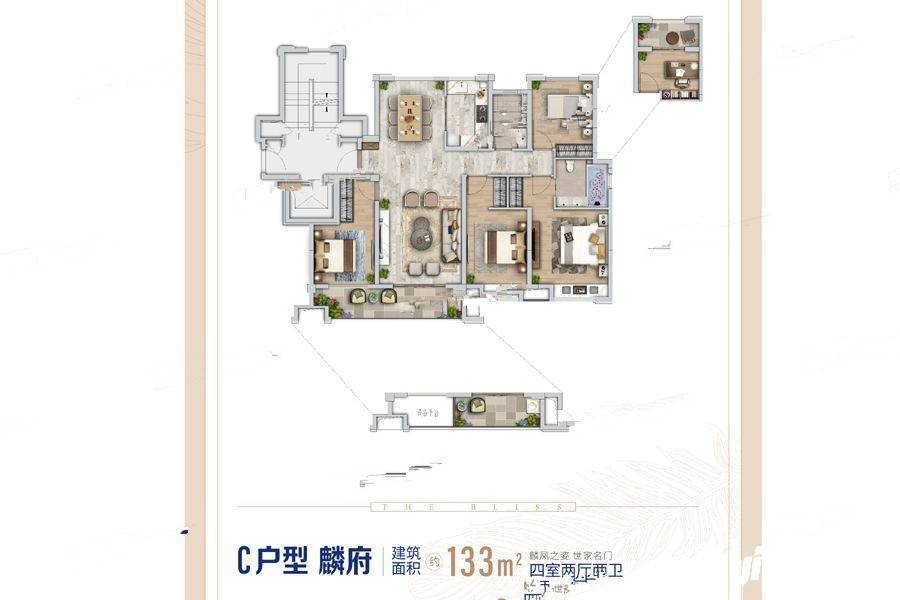 大发融悦府
                                                            4房2厅2卫
