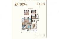 奥园誉山湖4室2厅2卫109㎡户型图