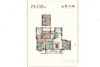 奥园誉山湖4室2厅2卫138㎡户型图