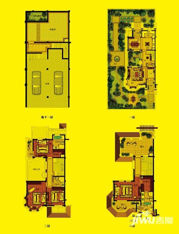 世茂大目湾4室3厅3卫240㎡户型图