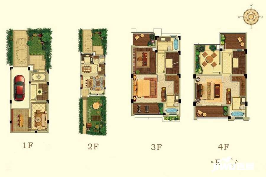 V7十里澜山4室3厅3卫210㎡户型图