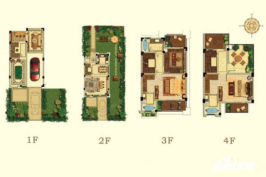 V7十里澜山4室3厅3卫210㎡户型图