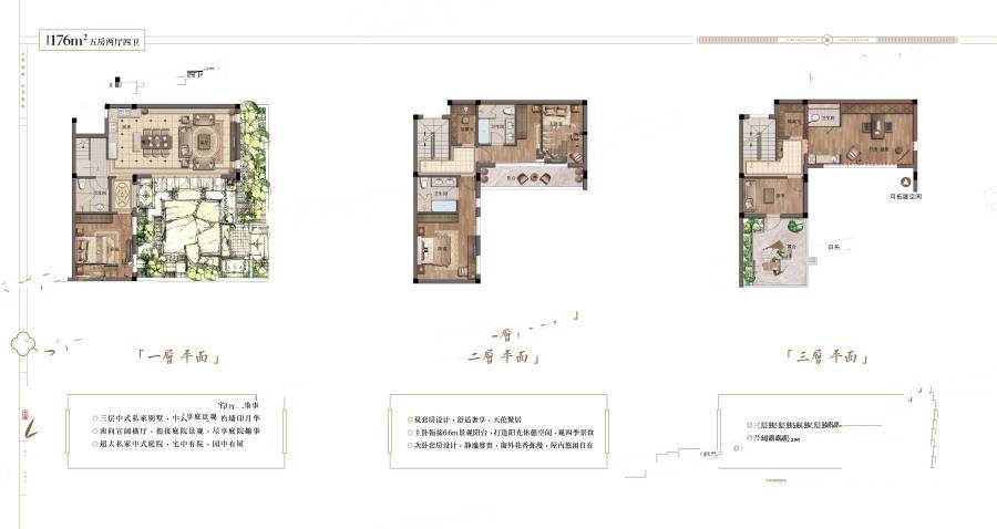 阳明山居5室2厅4卫176㎡户型图