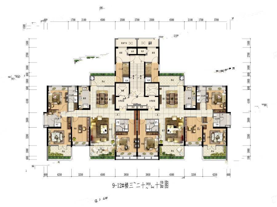 汕尾雅居乐山海郡4室2厅3卫215㎡户型图