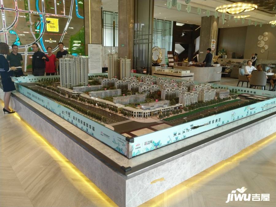 中国铁建花语城沙盘图图片