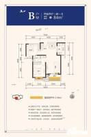 鑫苑又一程2室2厅1卫84㎡户型图