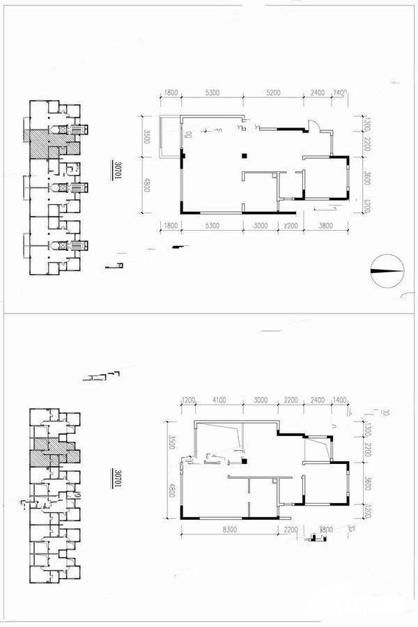 中建昆明澜庭4室2厅3卫204㎡户型图