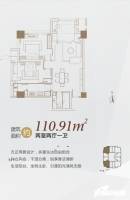 中国铁建青秀城2室2厅1卫110.9㎡户型图
