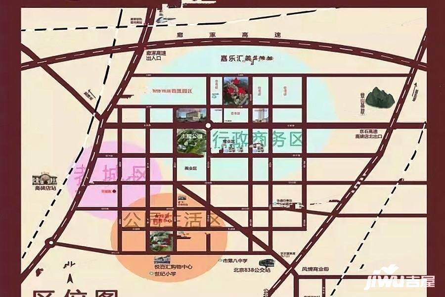 高碑店桂园位置交通图