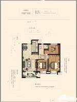 凤凰华府3室2厅1卫103.8㎡户型图